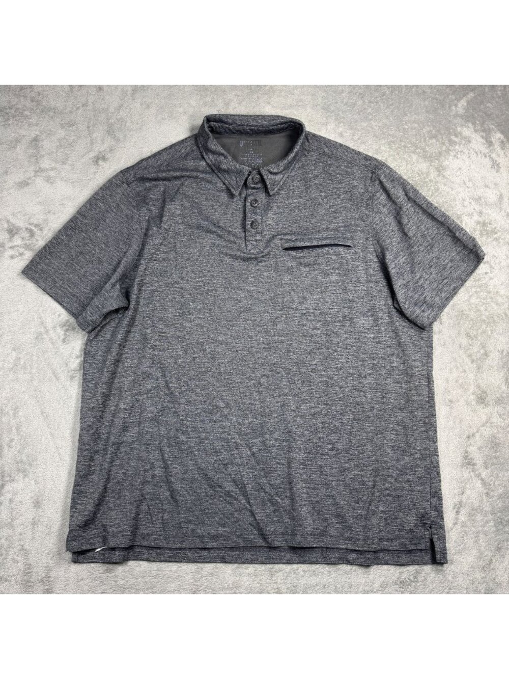 Duluth Trading Gray Performance Polo Mens XL Relaxed Tennis Golf Athletic Shirt